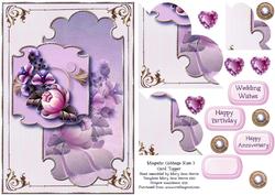 Majestic Cabbage Rose Corner Stacker Topper 3