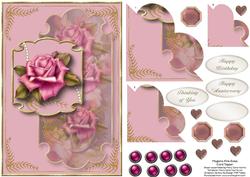 Majestic Pink Rose Corner Stacker Topper 2
