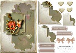 Majestic Pansy Corner Stacker Topper 3