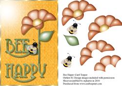 Bee Happy Card Topper