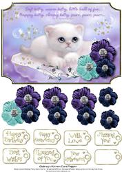 Audrey's Kitten Card Topper 1