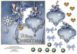 Christmas Snowflakes Card Topper 1