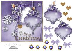 Christmas Snowflakes Card Topper 2