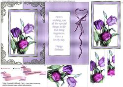 Tulip Pyramid Fold Back Card