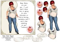 Dear Diet Card Topper