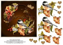 Chick-a-dee Card Topper 2