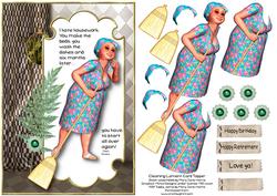 Cleaning Lament Card Topper