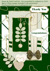 Green & Gold Card Kit