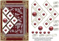Diamonds of the Orient Card Topper