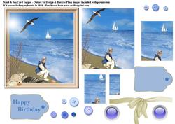 Sand & Sea Card Topper Pyramid