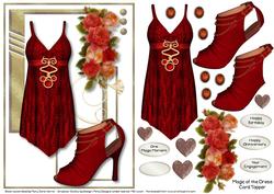 Magic of the Dress Card Topper 1