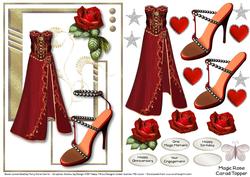 Magic Rose Card Topper 1