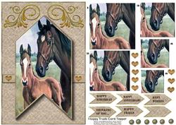 Happy Trails Card Topper 1