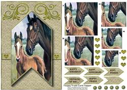 Happy Trails Card Topper 2