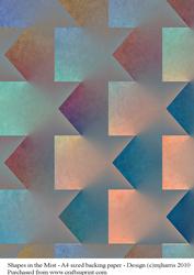 Shapes in the Mist Backing Paper