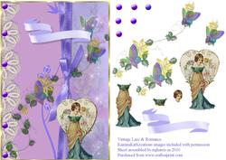 Vintage Lace & Romance Card Topper
