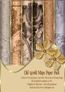 Old World Maps Paper Pack