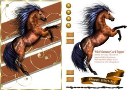 Wild Mustang Card Topper