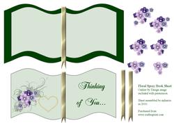 Floral Spray Book Sheet