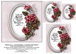 Philippians 4:13 - 8x8 Topper & 3 Smaller Tags/toppers 1