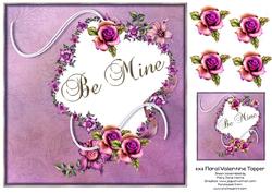 8x8 Floral Valentine Topper 2