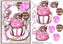 Celebration Topper Pink