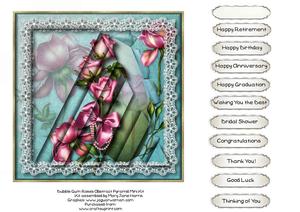Bubble Gum Roses Abstract Pyramid Mini Kit