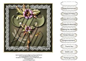 Gemmed Ornaments Abstract Pyramid Mini Kit