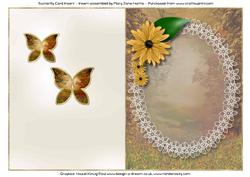 Butterfly Card Insert