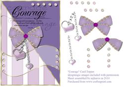 Courage Card Topper
