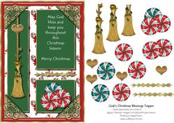 God's Christmas Blessings Topper