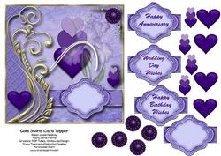 Gold Swirls Card Topper