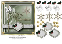 Happy Christmas Card Topper
