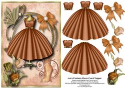 1950's Fashion Plate Card Topper 2