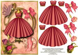 1950's Fashion Plate Card Topper 3