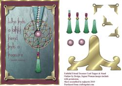 Faithful Friend Treasure Card Topper & Stand