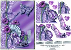 Moonlight Romance Corner Stacker Card Topper 6