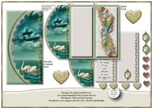 Sunset Tri-fold Card Mini Kit