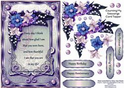 Counting My Blessings Card Topper 2
