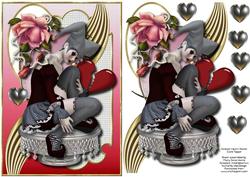 Broken Heart Jester Card Topper 1