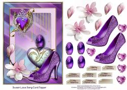 Sweet Love Song Card Topper 1