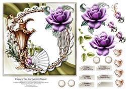 Elegant Tea Party Card Topper 2