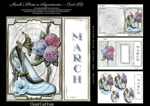 March's Stone is Aquamarine - Card Kit