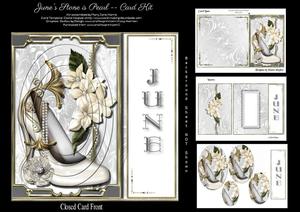 June's Stone is Pearl - Card Kit