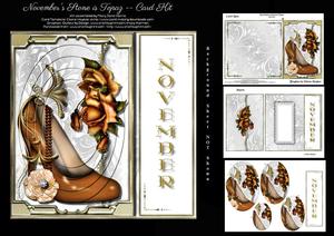 Novermber's Stone is Topaz - Card Kit