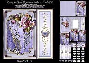 Lavender Chic Asymmetric Fold Card Kit