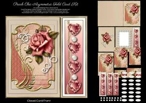 Peach Chic Asymmetric Fold Card Kit