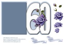 60th Birthday Celebration Card