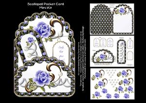 Scalloped Rose Purple Pocket Mini Kit