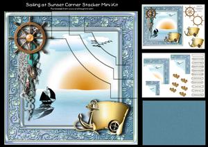 Sailing at Sunset Corner Stacker Mini Kit 1